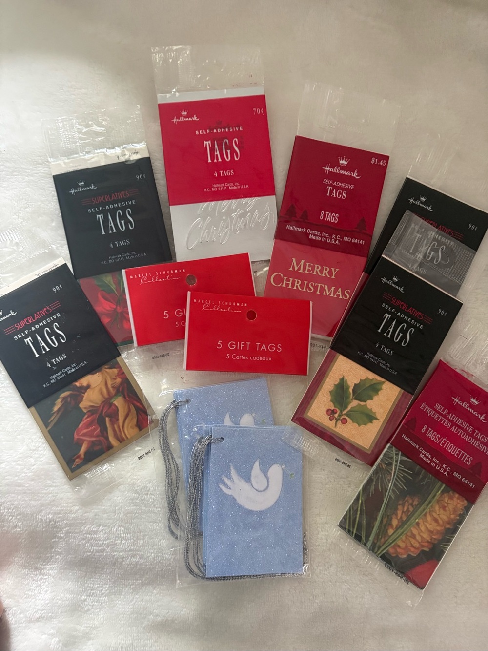 Vintage Hallmark Gift Tags Assortment Christmas Holiday Gift WrapTags Lot NWT